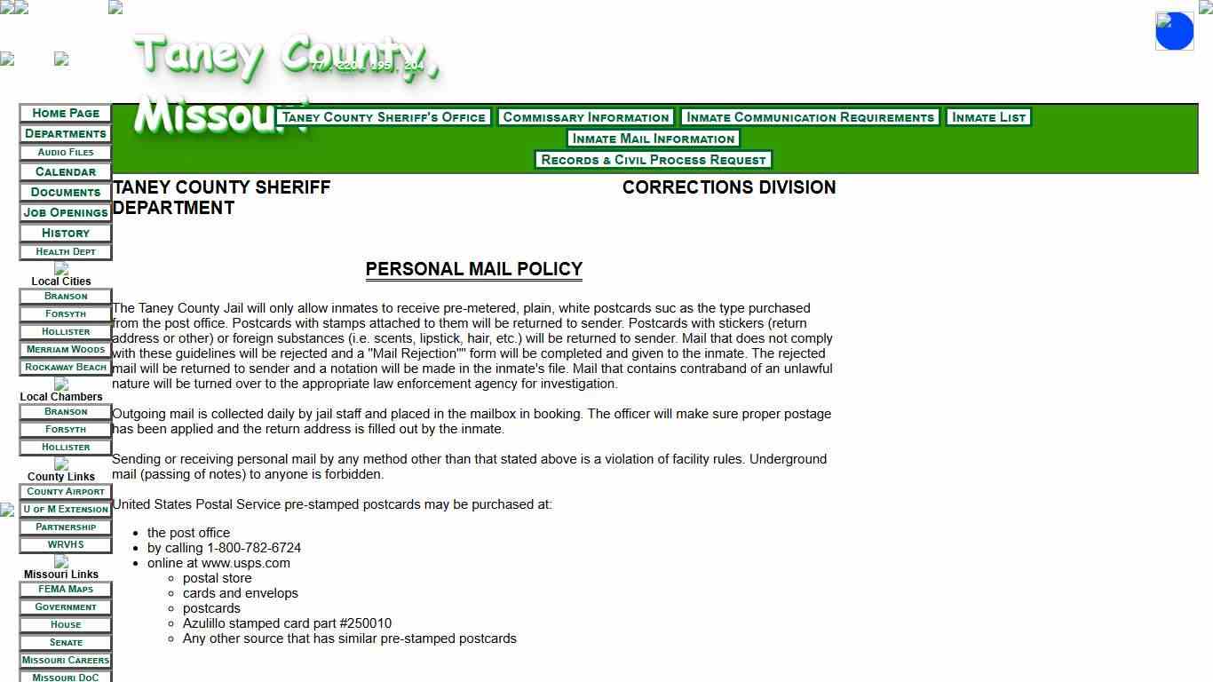 Sheriff's Office - Taney County, MO